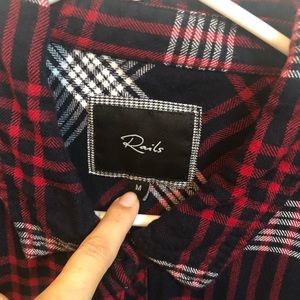 Rails Plaid Button up Flannel fall shirt